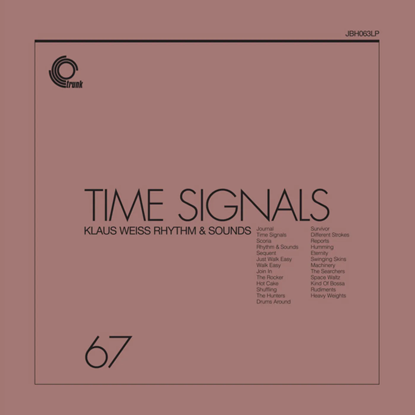 Klaus Weiss Time Signals Vinyl Record