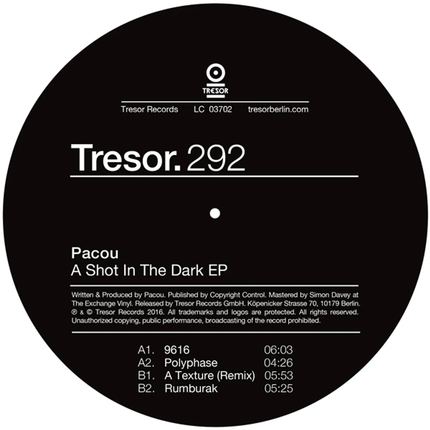 Pacou SHOT IN THE DARK Vinyl Record