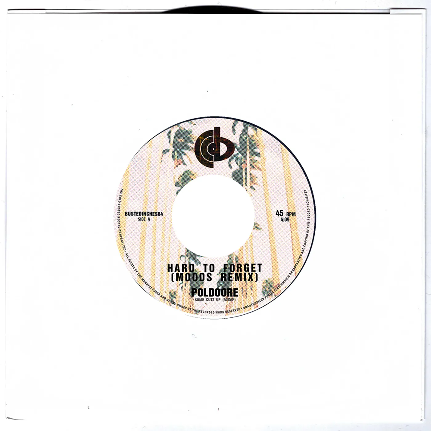 Poldoore HARD TO FORGET (MOODS REMIX) / MIDNIGHT IN SAIGON Vinyl Record