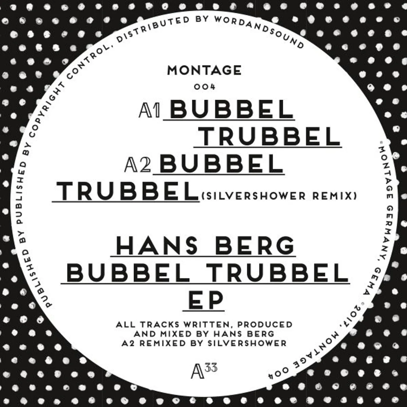 Hans Berg BUBBEL TRUBBEL Vinyl Record