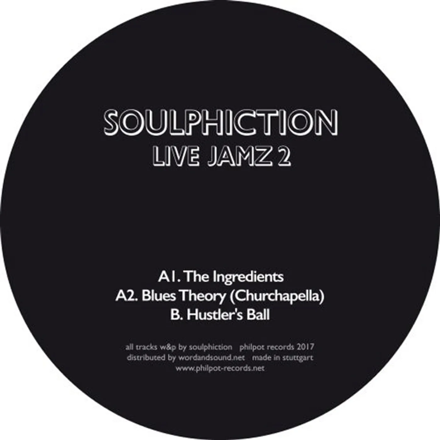Soulphiction LIVE JAMZ 2 Vinyl Record