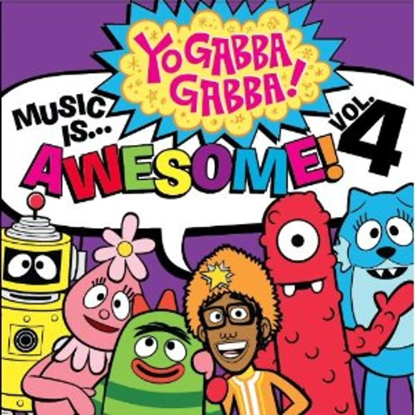 Yo Gabba Gabba MUSIC IS AWESOME 4 CD
