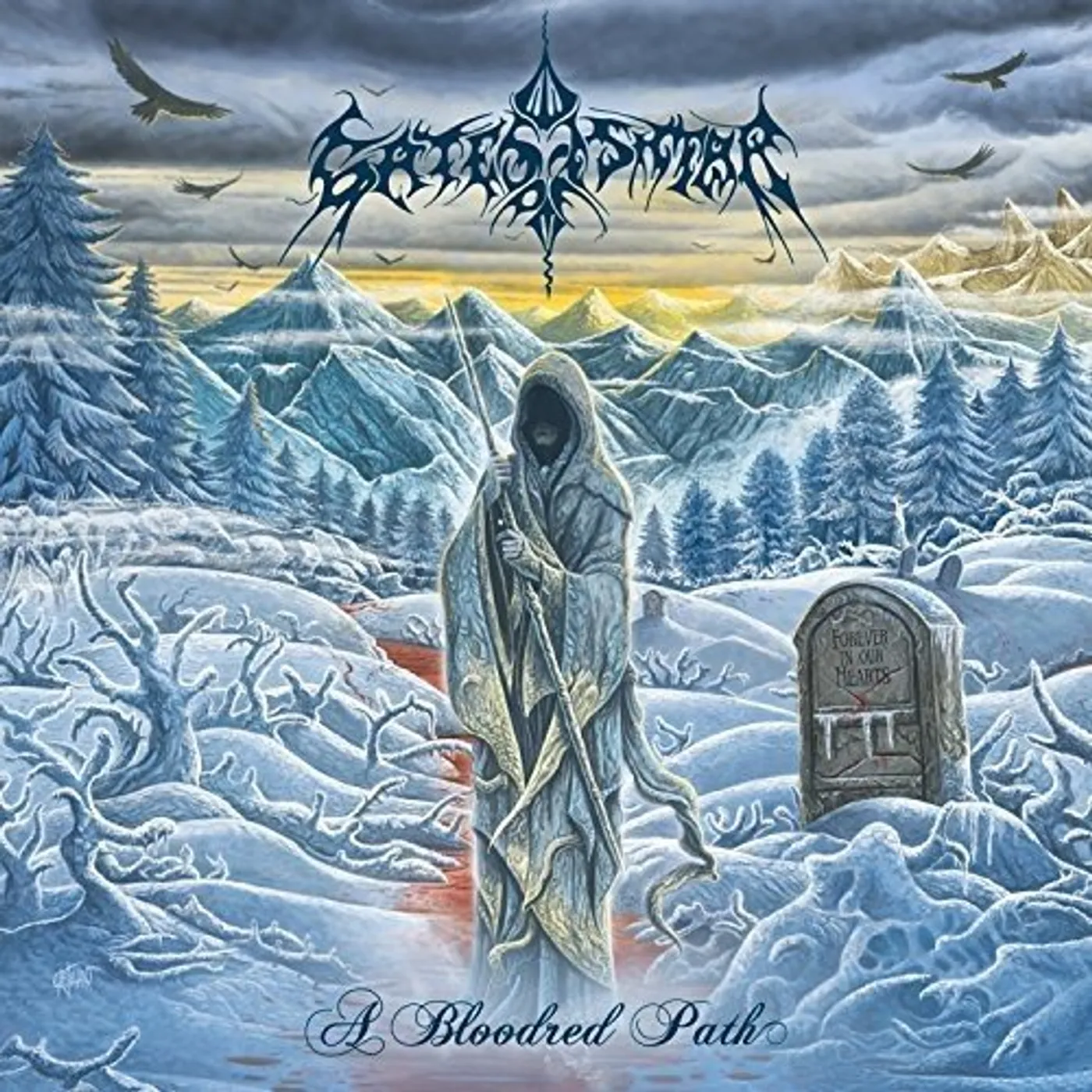 Gates of Ishtar BLOODRED PATH (CLEAR VINYL) Vinyl Record