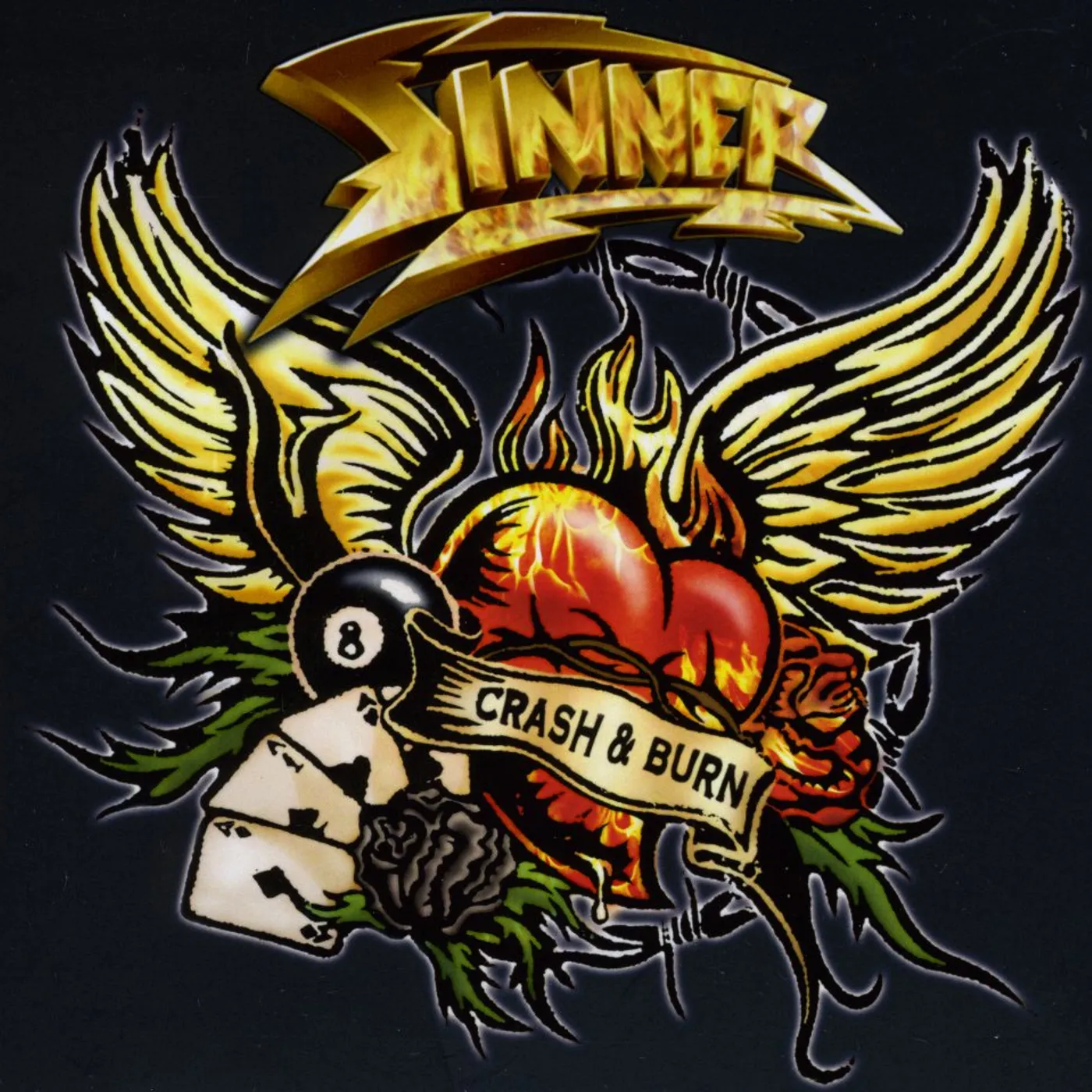 Sinner CRASH & BURN CD