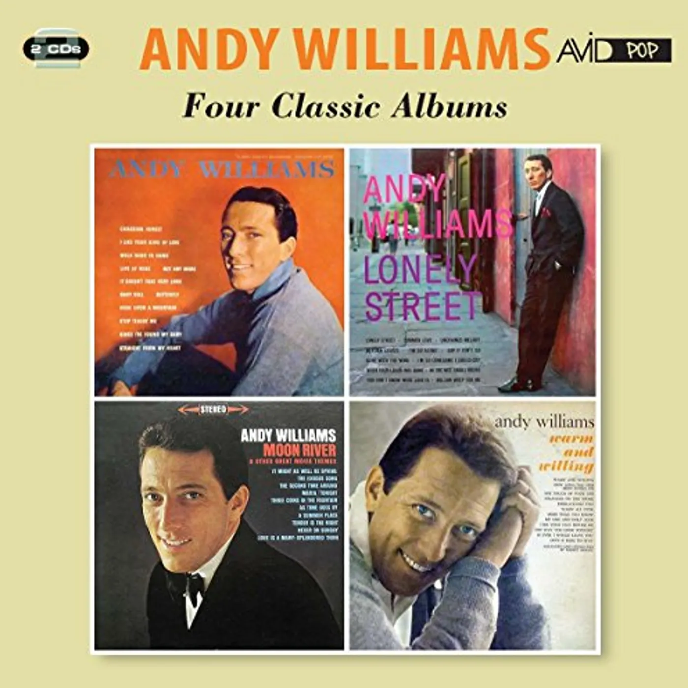 ANDY WILLIAMS / LONLEY STREET / MOON RIVER CD