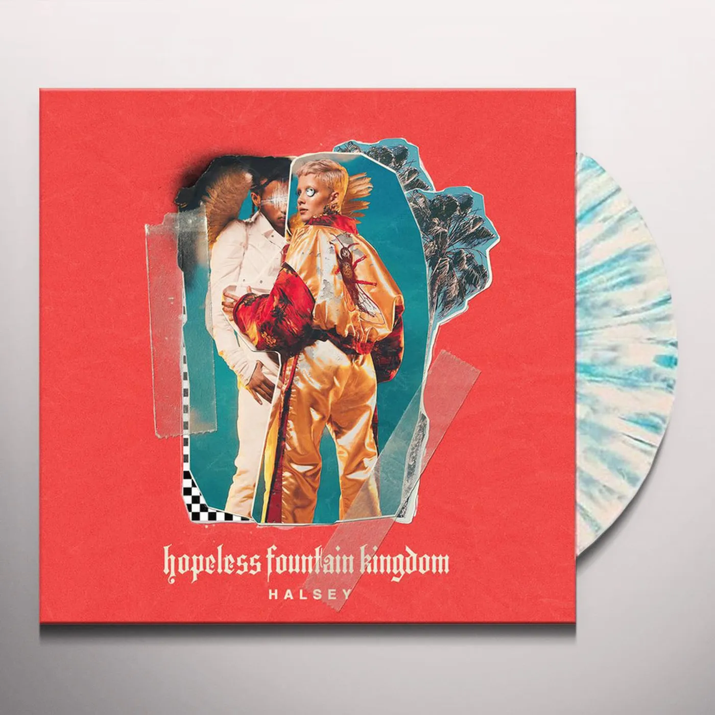 Halsey Hopeless Fountain Kingdom (Limited Edition Clear with Teal Splatter LP) Vinyl Record