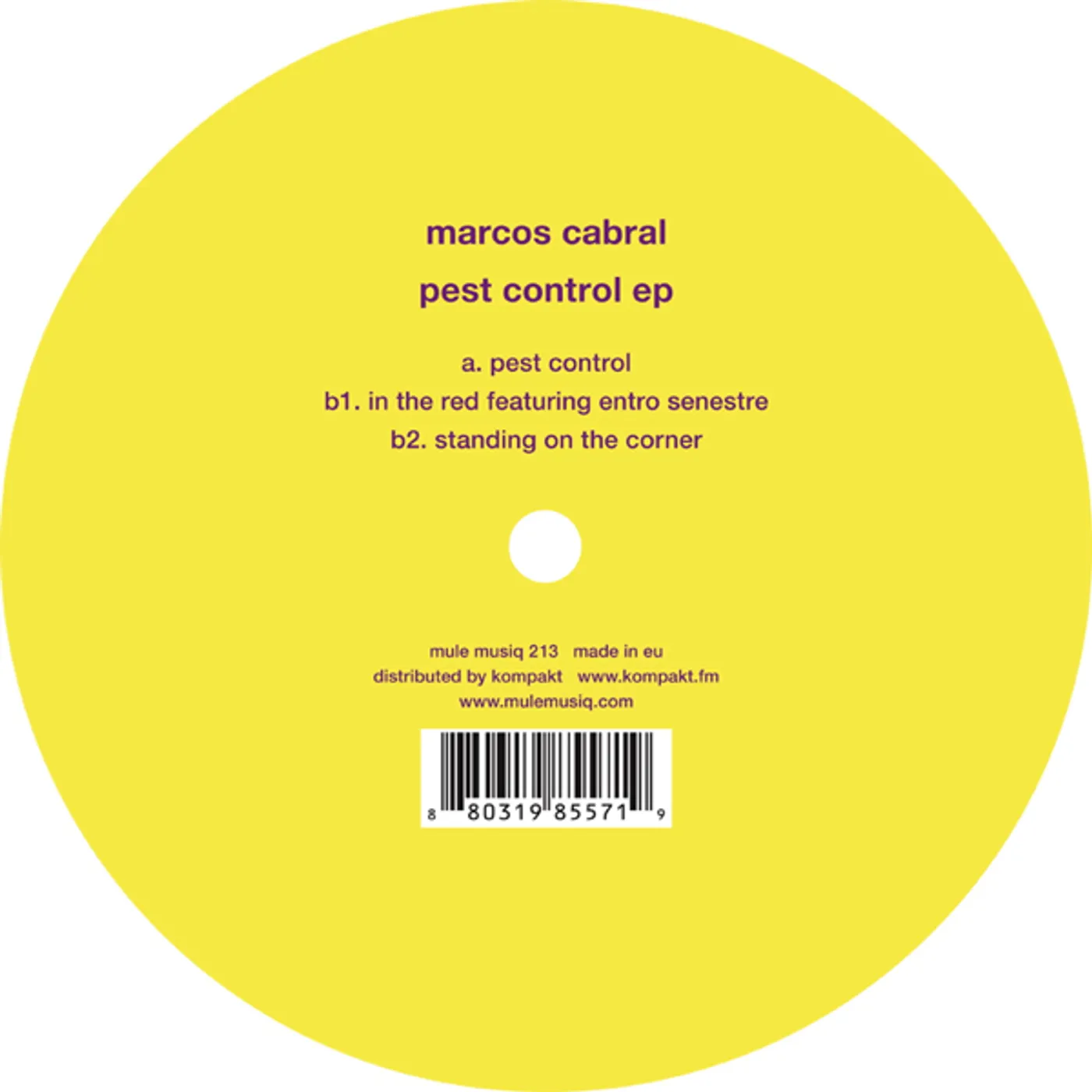 Marcos Cabral Pest Control Vinyl Record