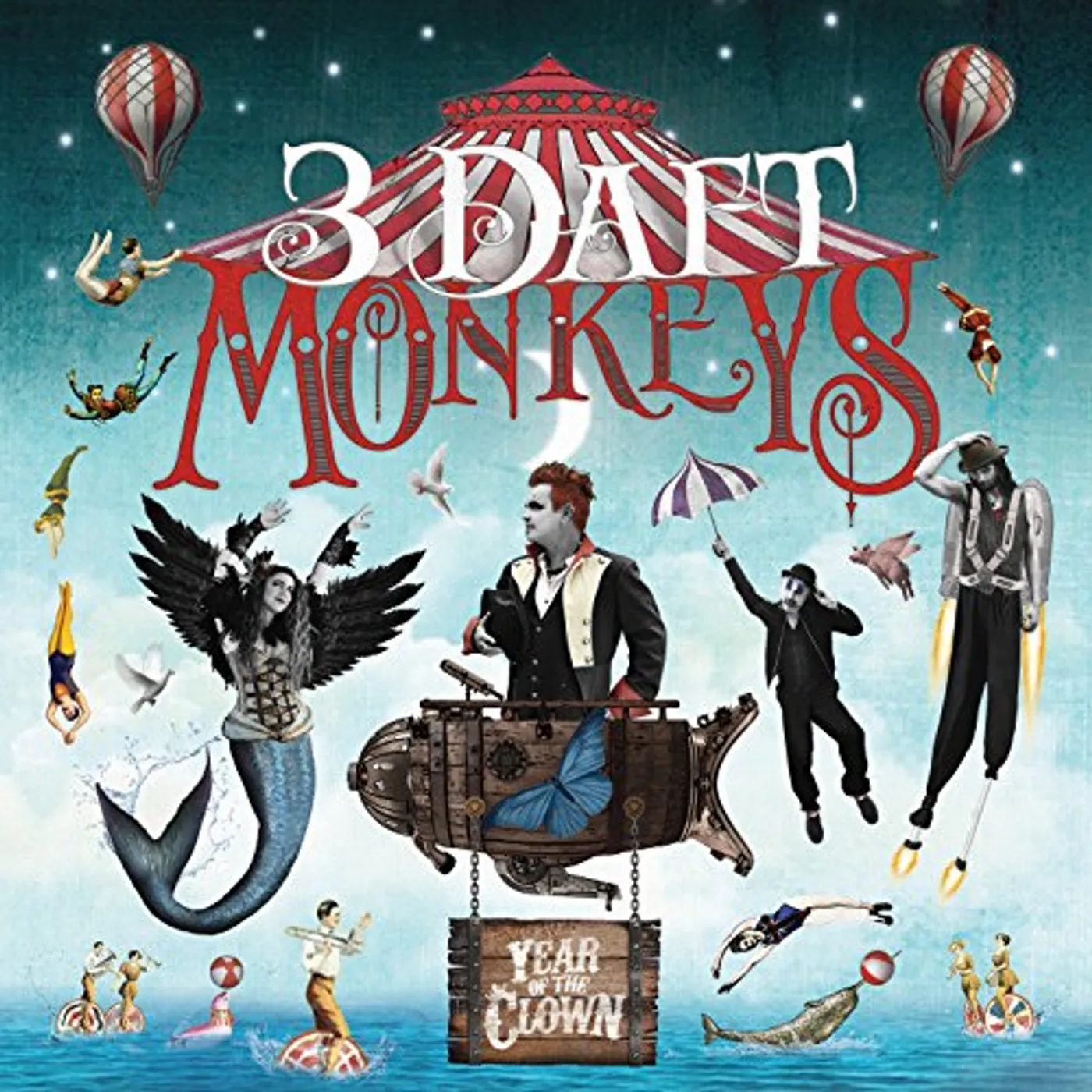 3 Daft Monkeys Year of the Clown Vinyl Record