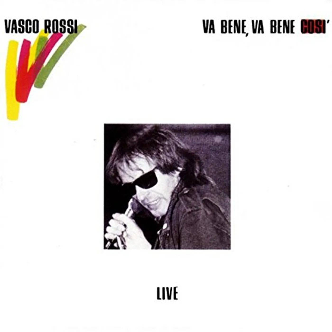 Vasco Rossi VA BENE VA BENE COSI: LIVE Vinyl Record