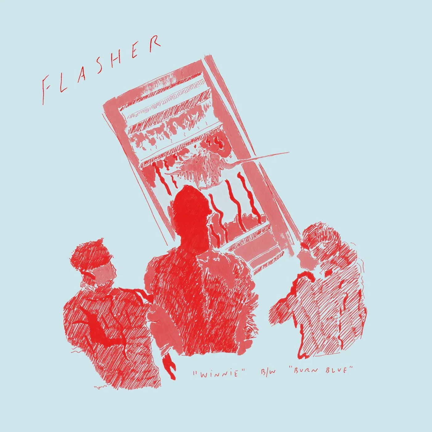Flasher WINNIE / BURN BLUE Vinyl Record