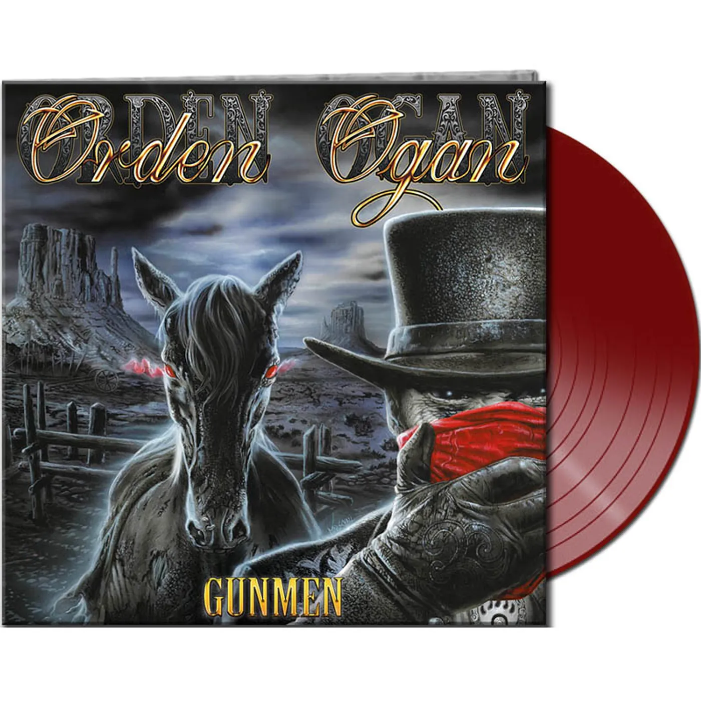 Orden Ogan GUNMEN (RED VINYL) Vinyl Record
