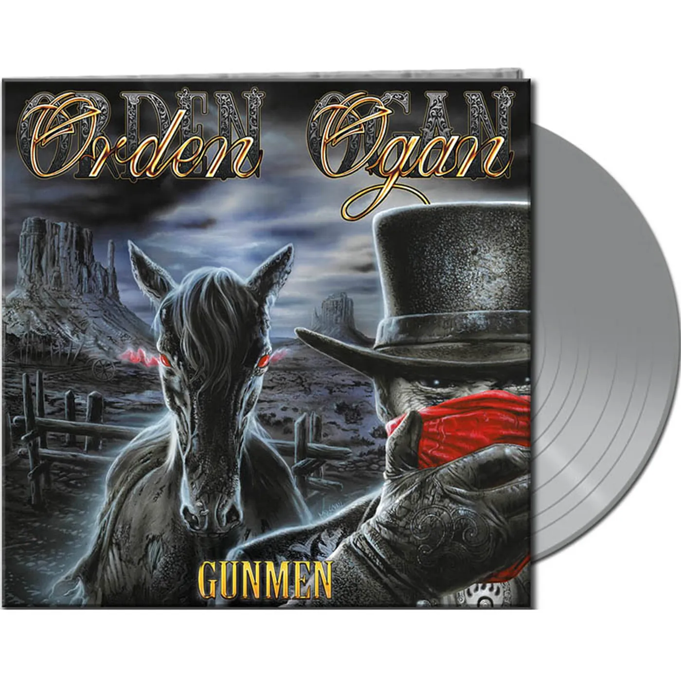Orden Ogan GUNMEN (SILVER VINYL) Vinyl Record