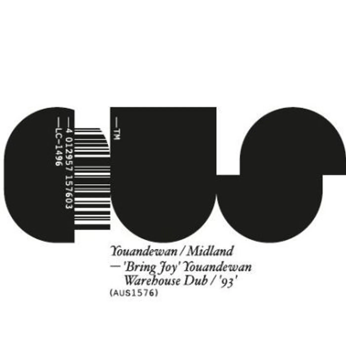 BRING JOY (YOUANDEWAN WAREHOUSE DUB) / 93 Vinyl Record