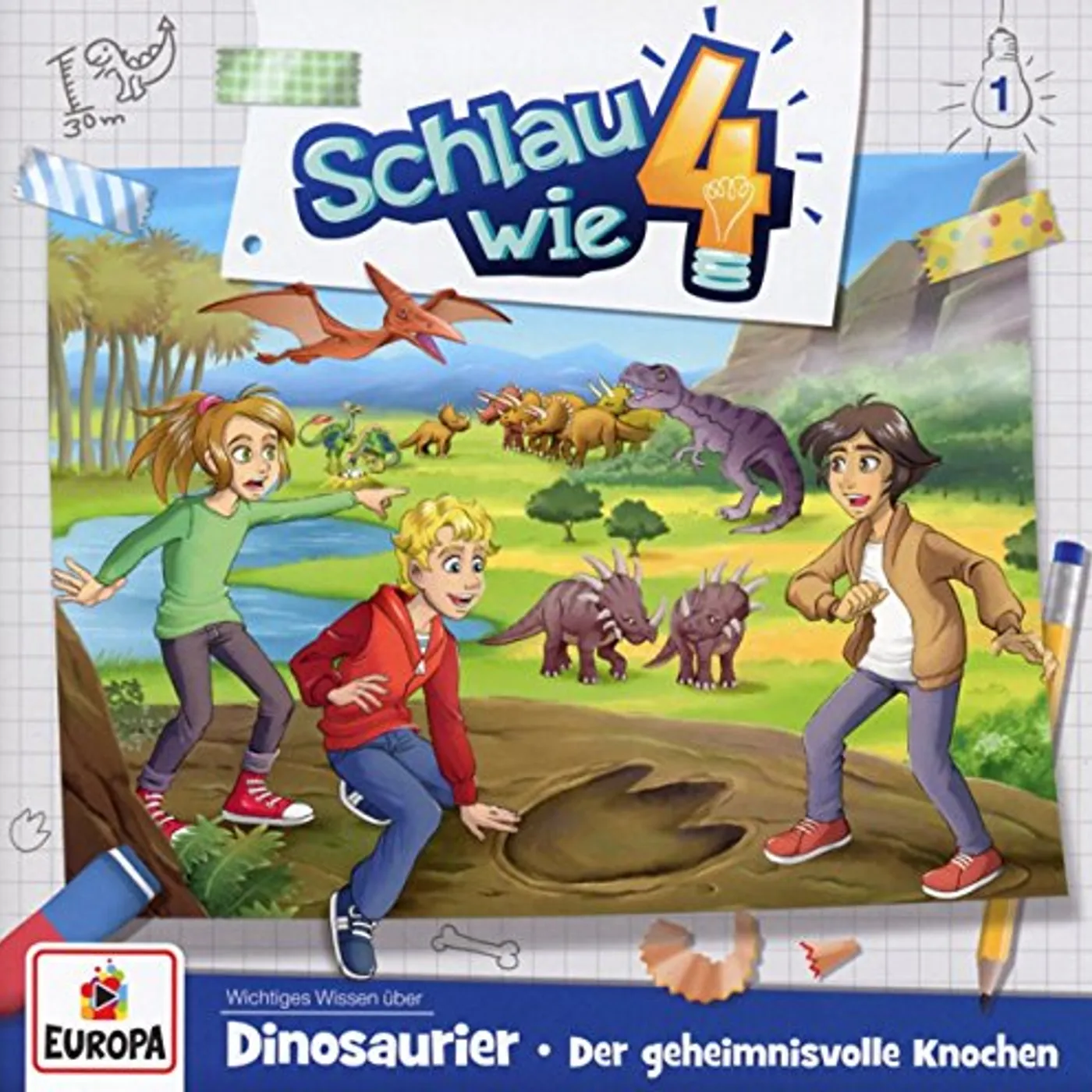 Schlau wie Vier 001/DINOSAURIER: DER GEHEIMNISVOLLE KNOC CD