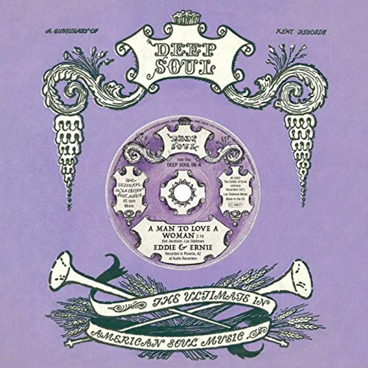 Eddie & Ernie MAN TO LOVE A WOMAN / YOU MAKE MY LIFE A SUNNY DAY Vinyl Record