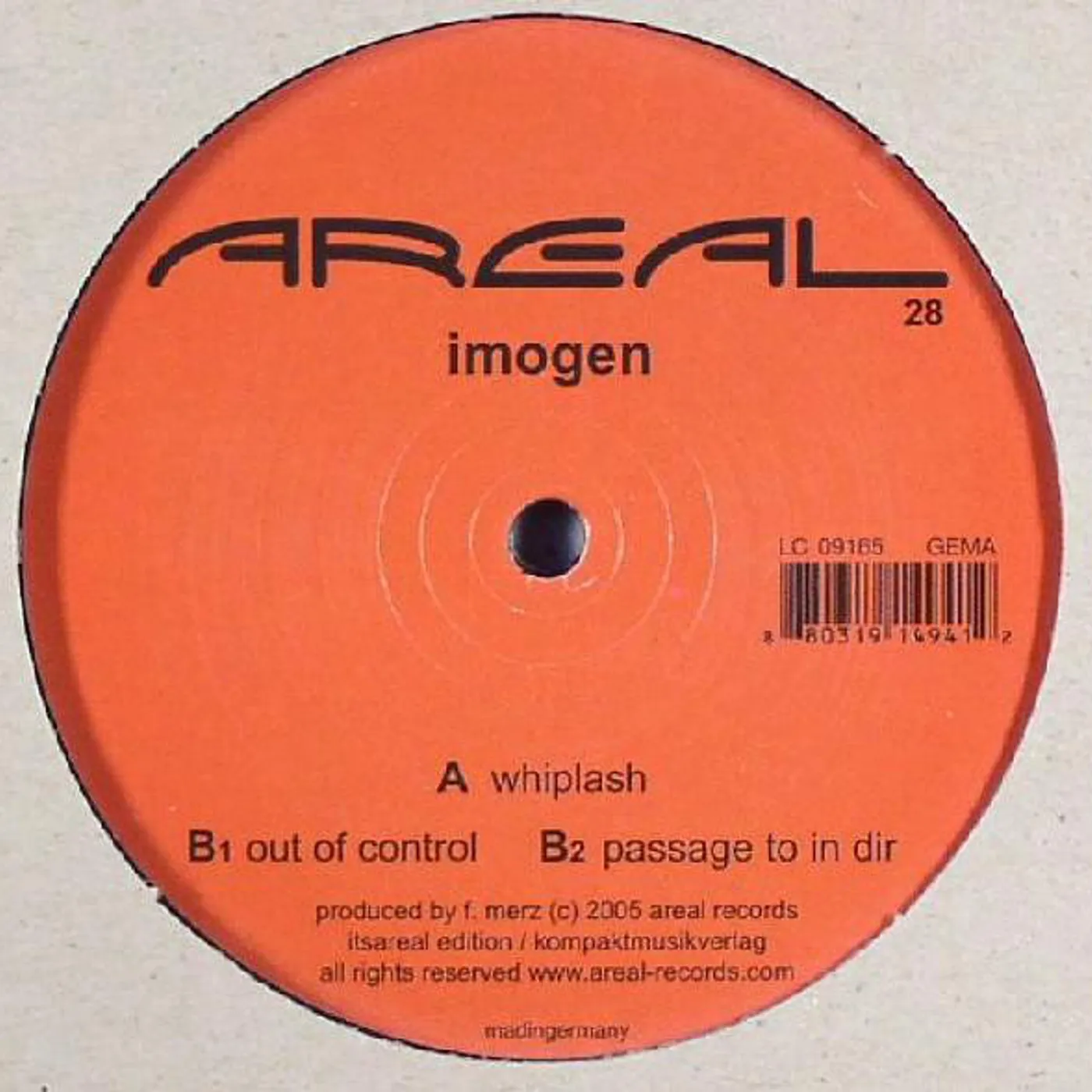 IMOGEN WHIPLASH Vinyl Record