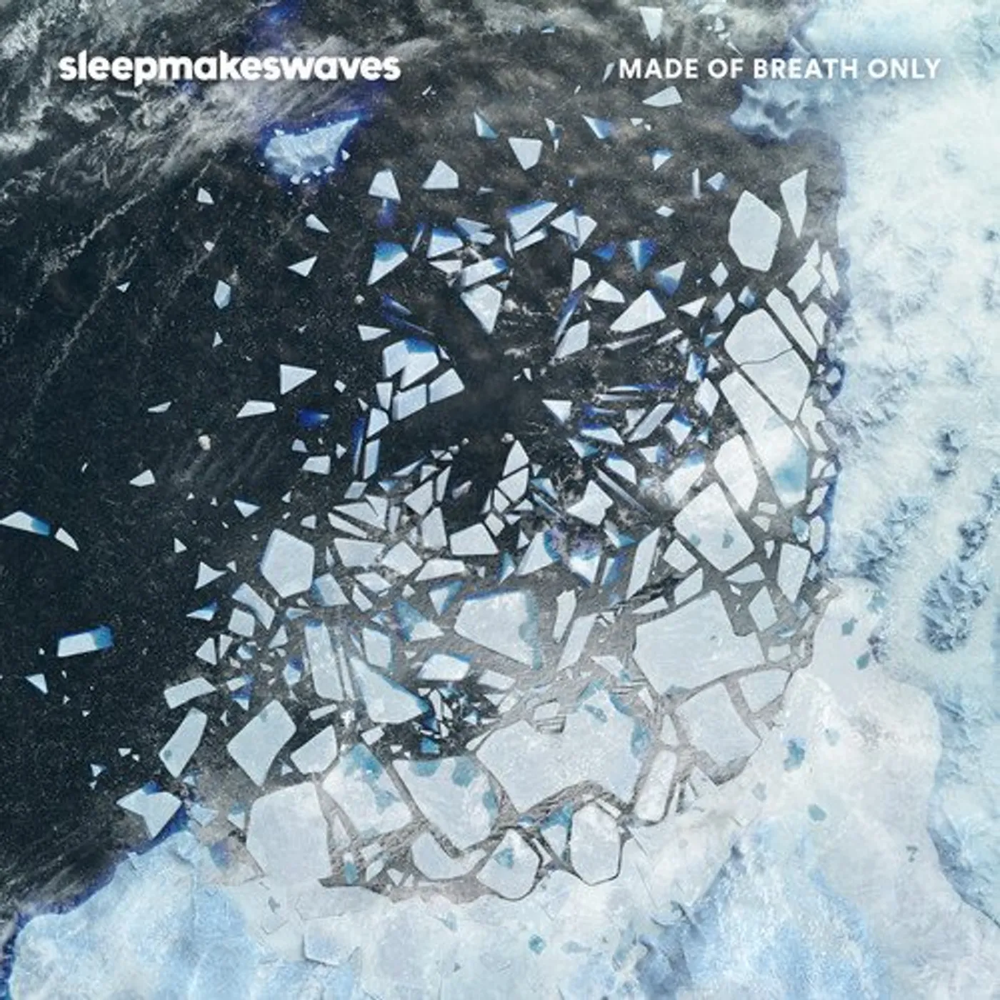 sleepmakeswaves MADE OF BREATH ONLY (ELECTRIC BLUE SWIRL) Vinyl Record