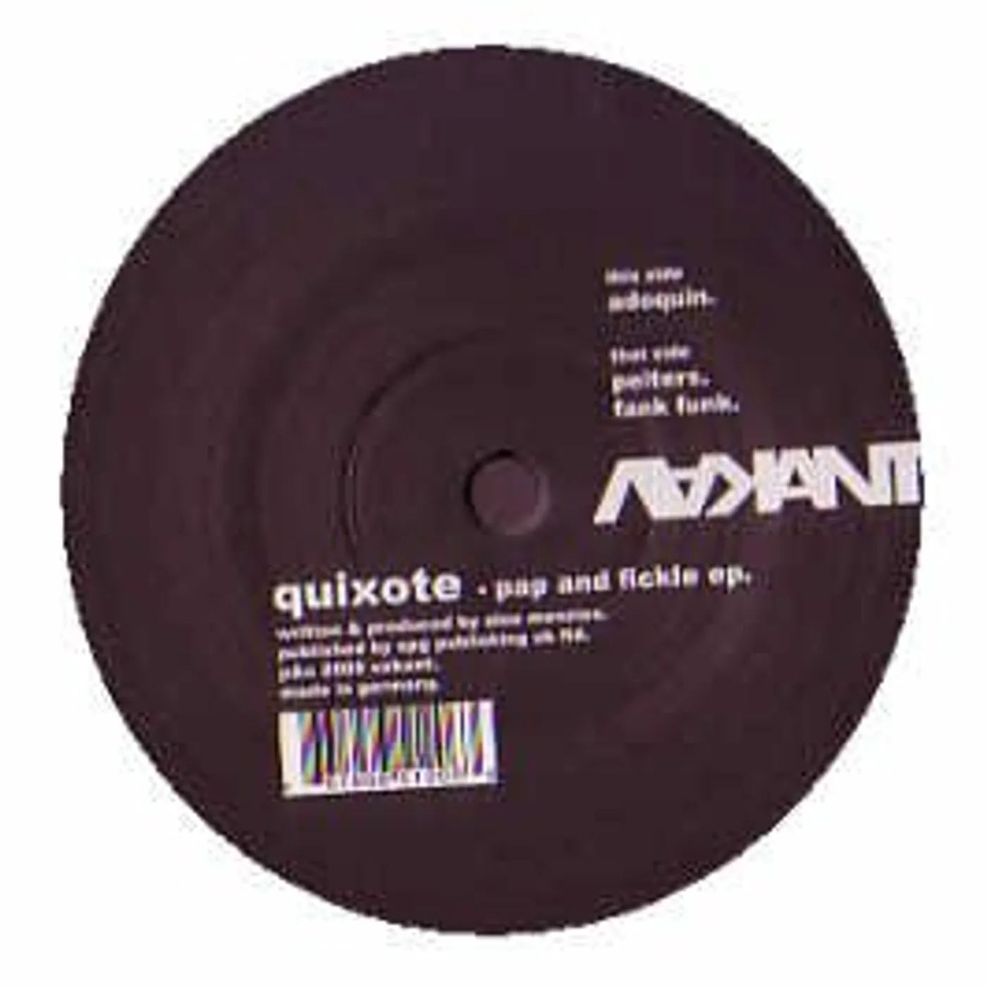 Quixote PAP & FICKLE Vinyl Record