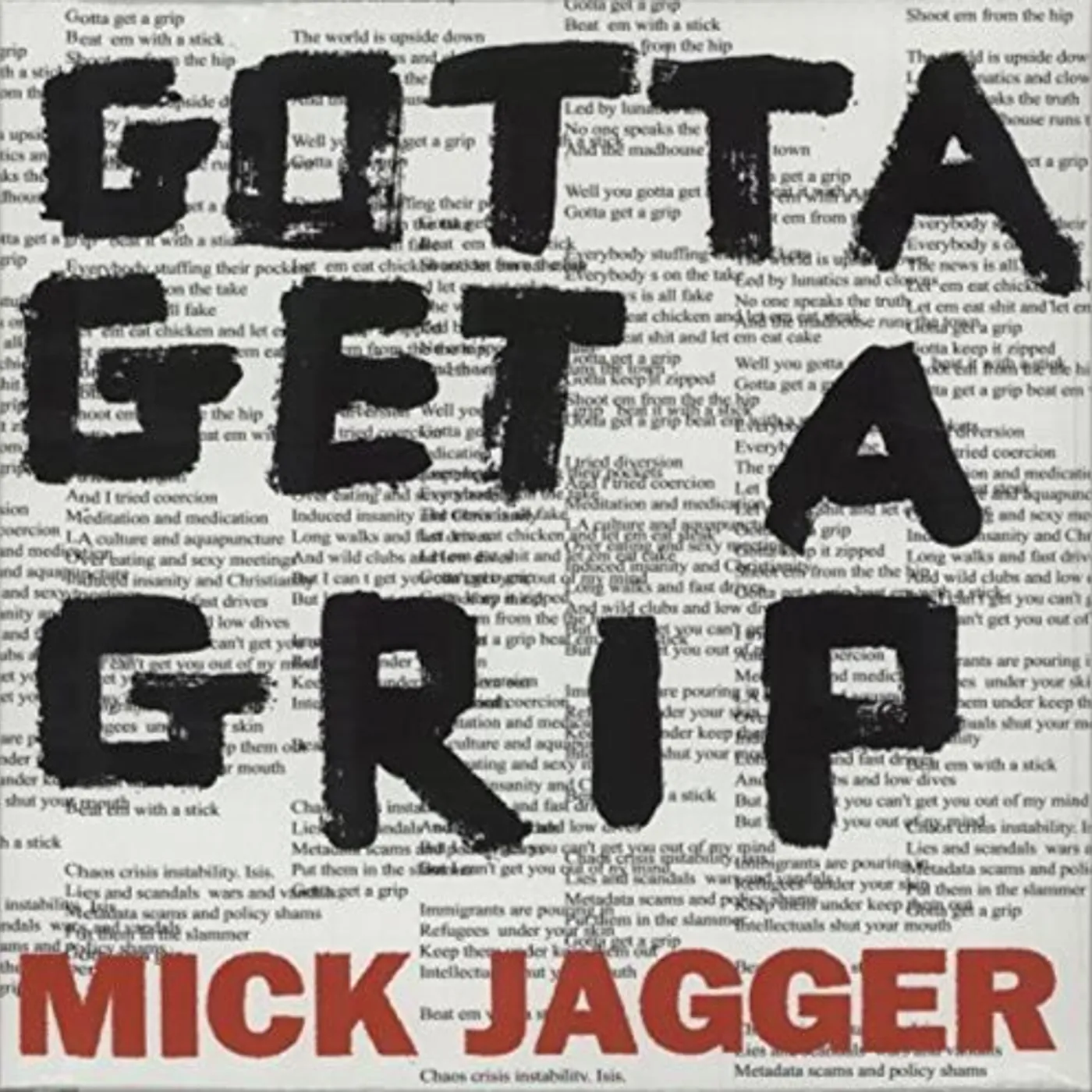 Mick Jagger Gotta Get A Grip / England Lost Vinyl Record