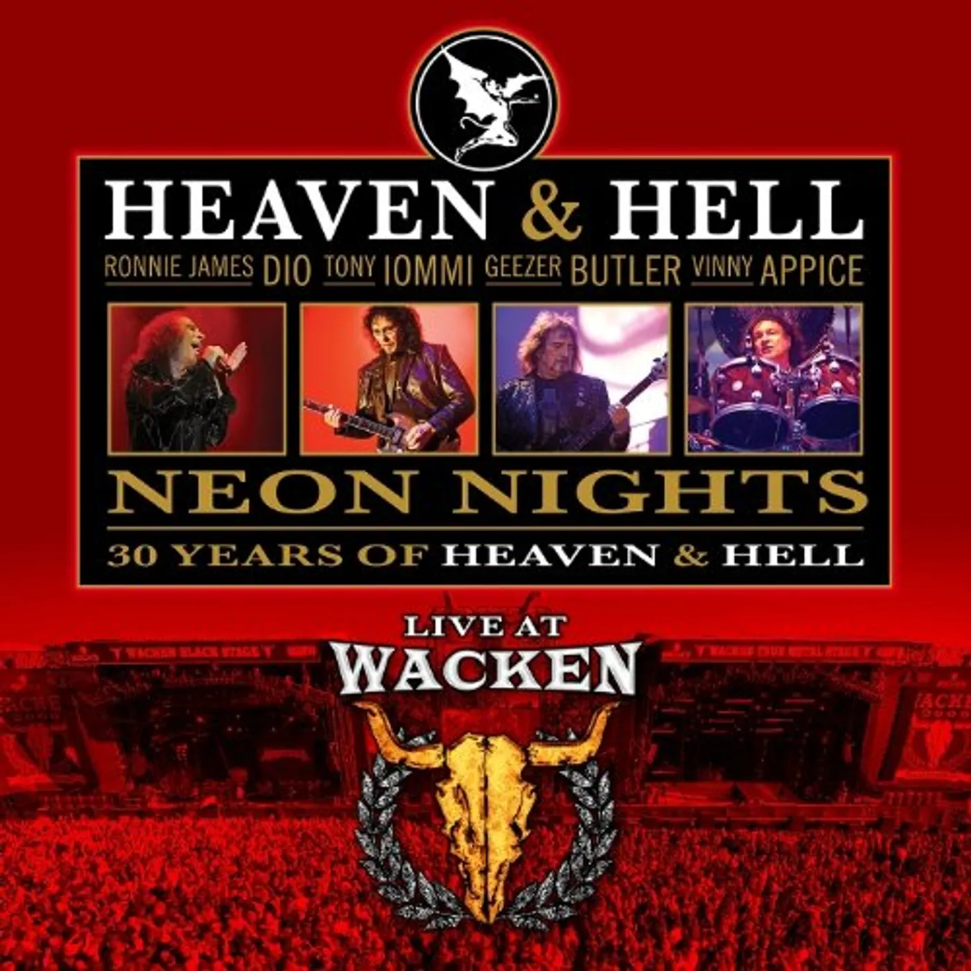 Heaven & Hell NEON NIGHTS: LIVE AT WACKEN (TRANSPARENT VINYL) Vinyl Record