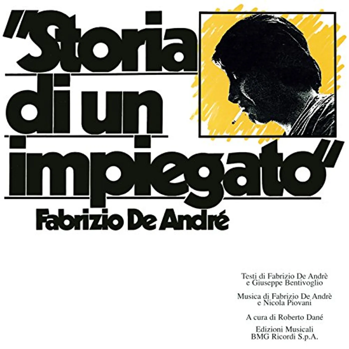 Fabrizio De André Storia Di Un Impiegato Vinyl Record