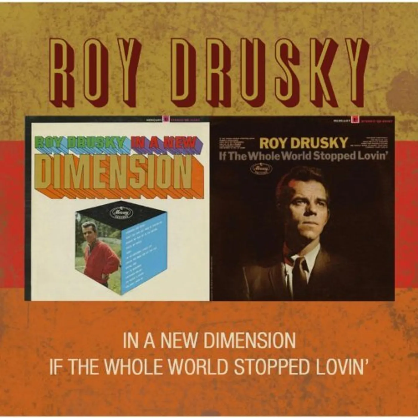 Roy Drusky IN A NEW DIMENSION / WHOLE WORLD CD