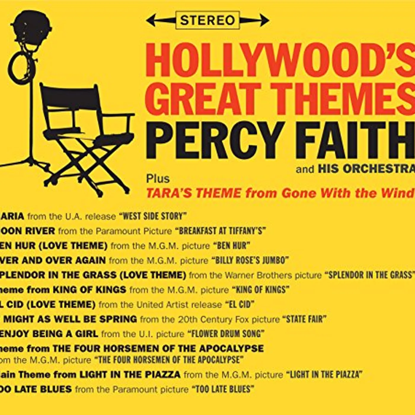 Percy Faith HOLLYWOOD GREAT THEMES / TARA'S THEME FROM GONE CD