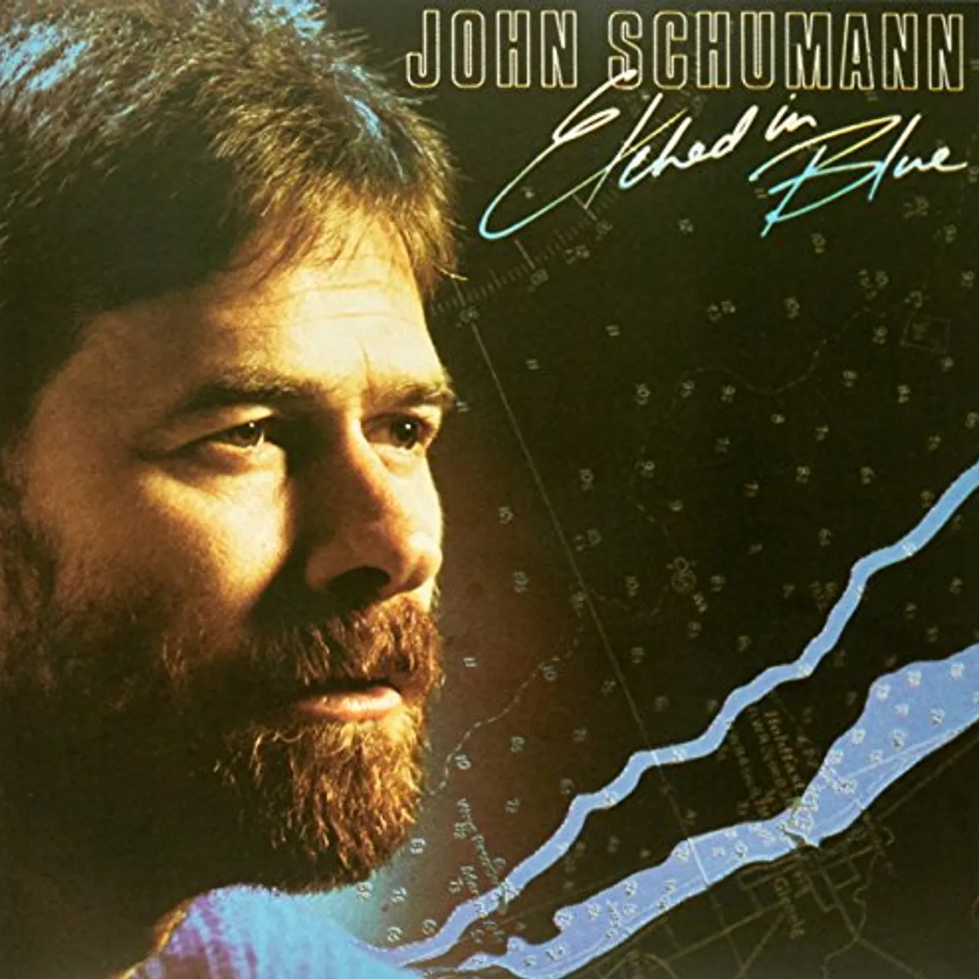 John Schumann ETCHED IN BLUE (BLUE VINYL) Vinyl Record