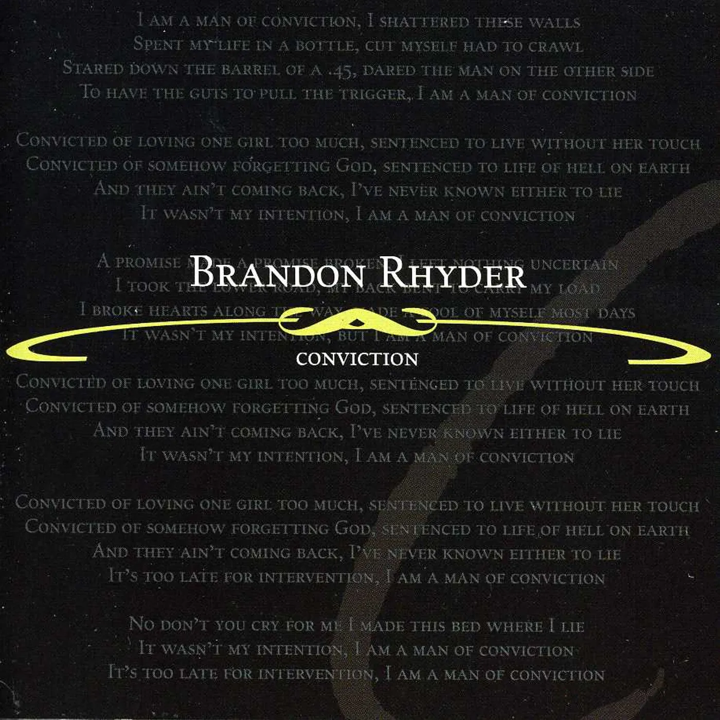 Brandon Rhyder CONVICTION CD