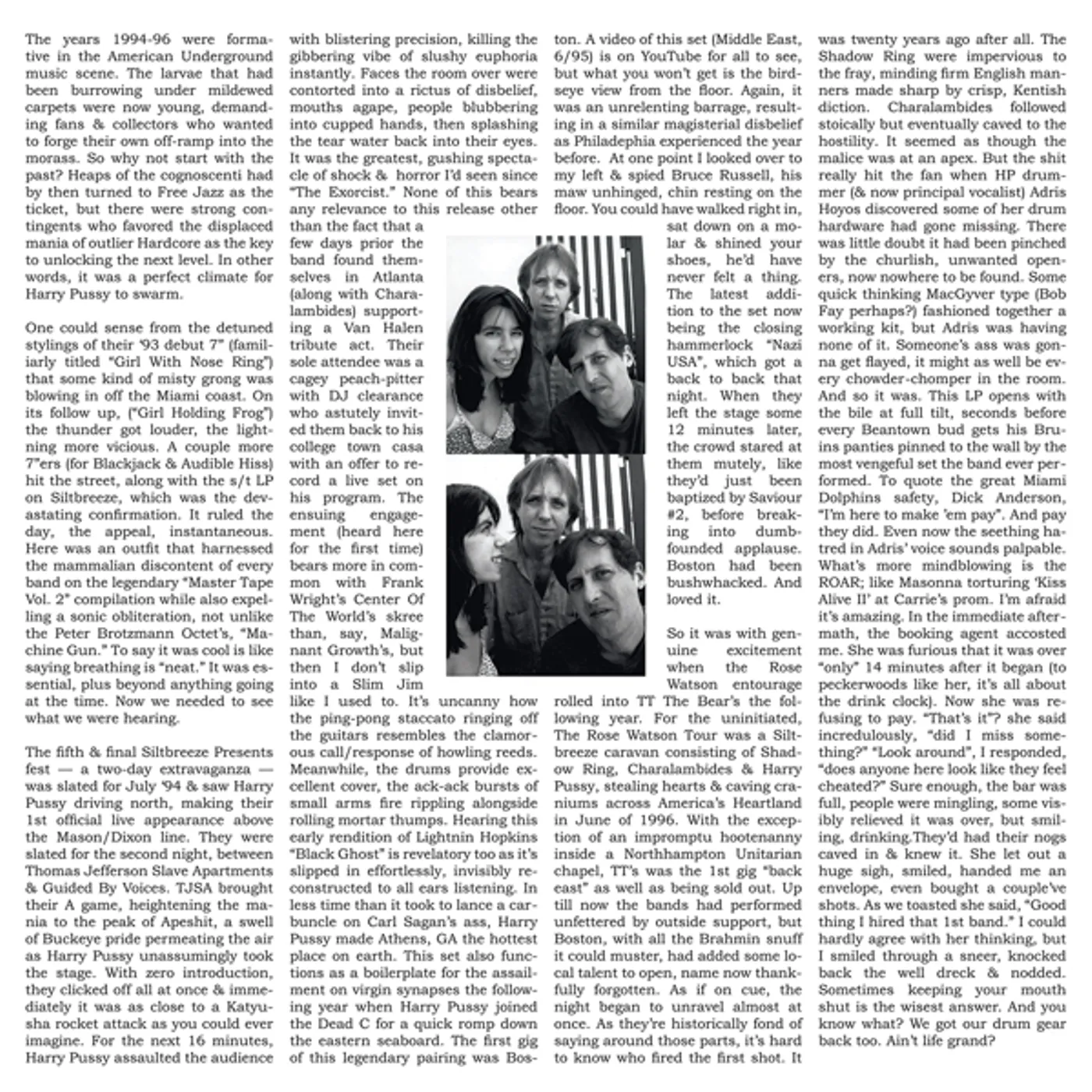 Harry Pussy REAL NEW ENGLAND FUCK UP Vinyl Record