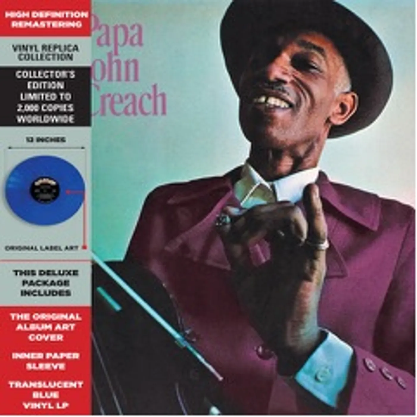 PAPA JOHN CREACH (BLUE VINYL) Vinyl Record
