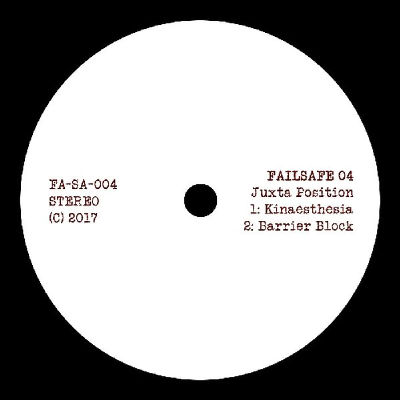 Juxta Position FAILSAFE Vinyl Record