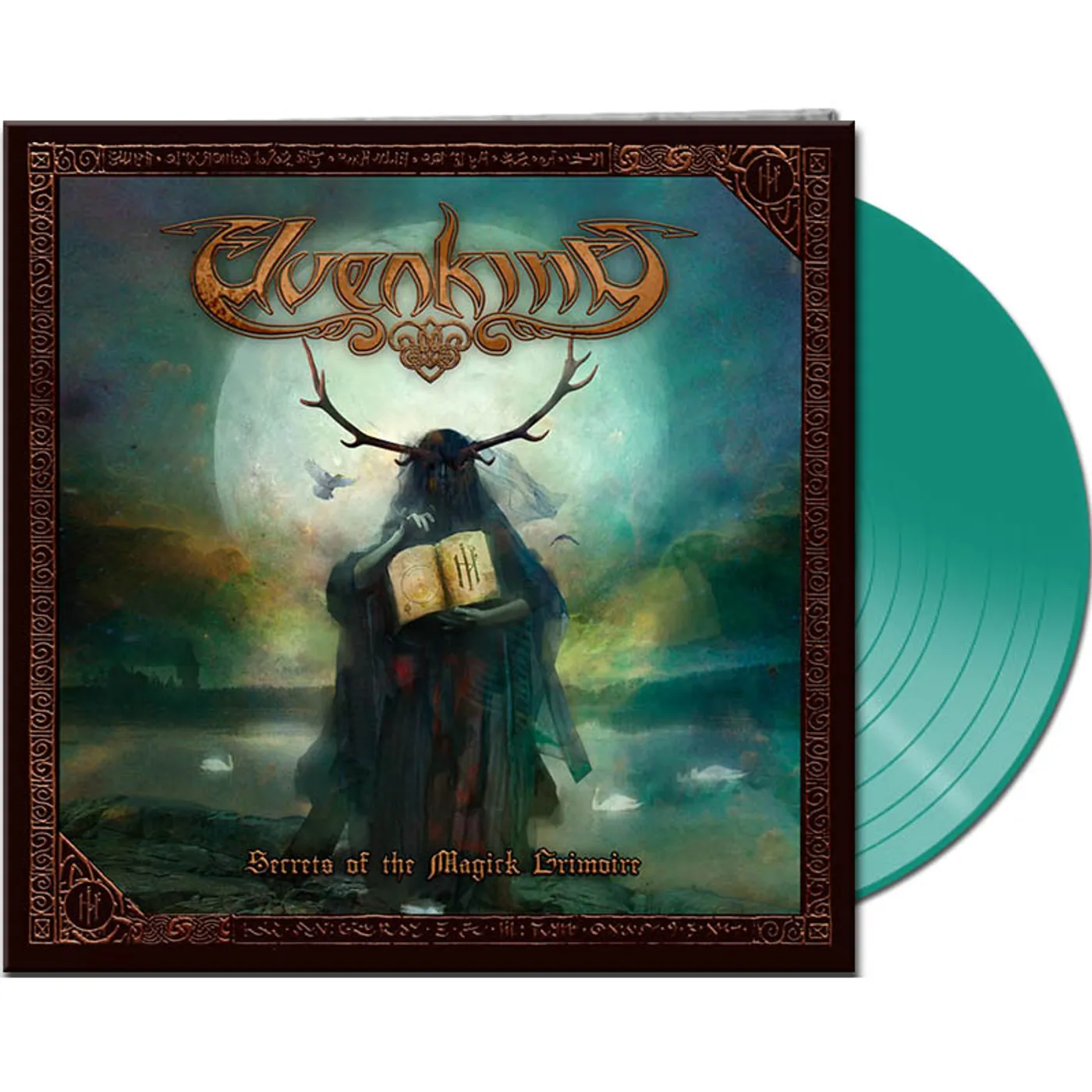 Elvenking SECRETS OF THE MAGICK GRIMOIRE (CLEAR GREEN VINYL) Vinyl Record