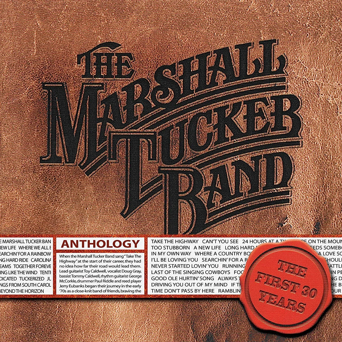 The Marshall Tucker Band ANTHOLOGY: FIRST 30 YEARS CD