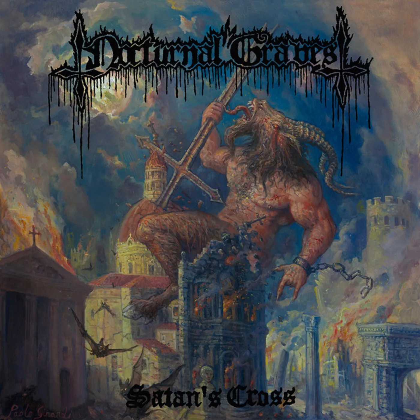 Nocturnal Graves Satan's Cross Vinyl Record