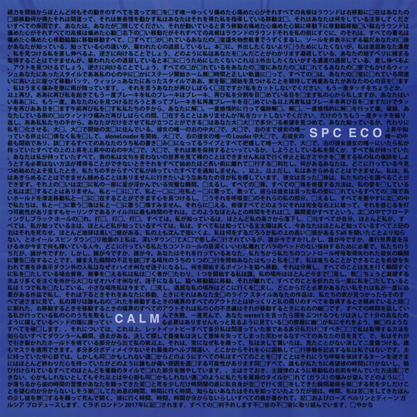 SPC ECO Calm Vinyl Record