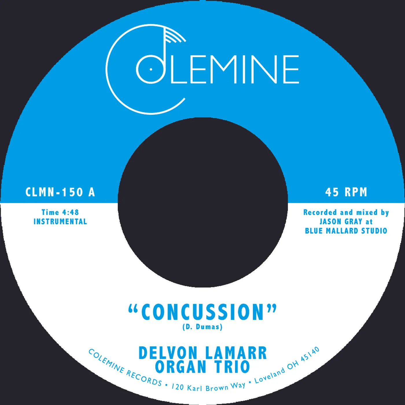 Delvon Lamarr Organ Trio Concussion / Memphis Vinyl Record