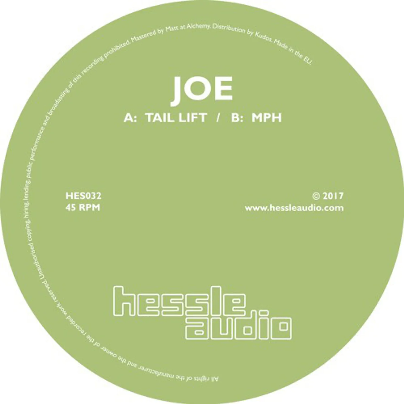 Joe Tail Lift / MPH Vinyl Record