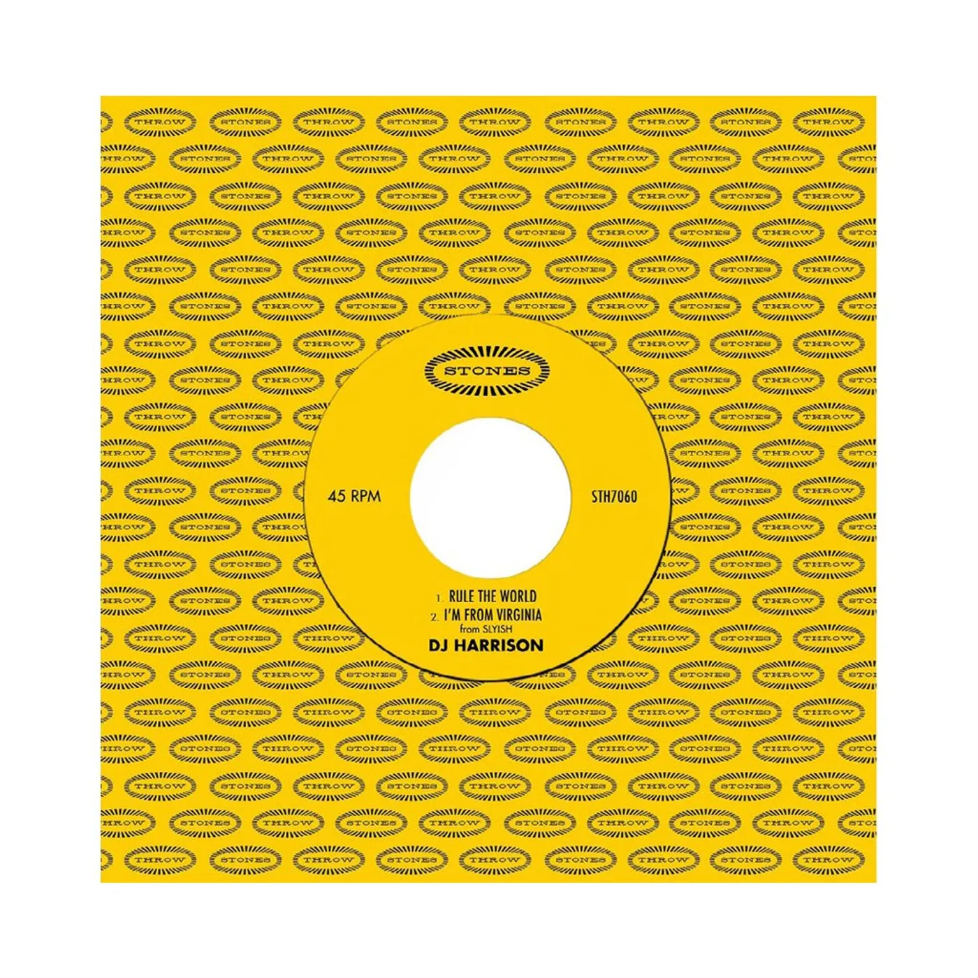 DJ Harrison RULE THE WORLD & I'M FROM VIRGINIA / BROWN WATER Vinyl Record