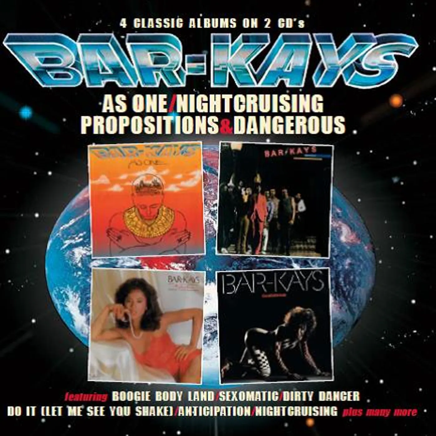 Bar-Kays AS ONE / NIGHTCRUISING / PROPOSITIONS / DANGEROUS CD
