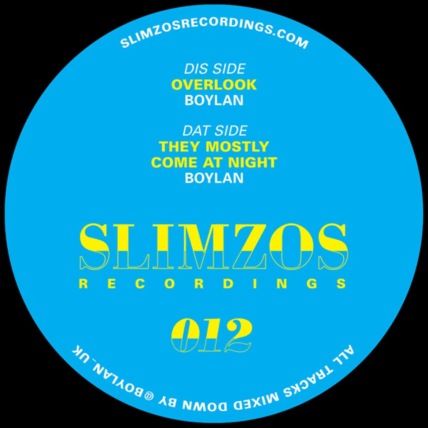 Boylan OVERLOOK / MOSTLY COME AT NIGHT Vinyl Record