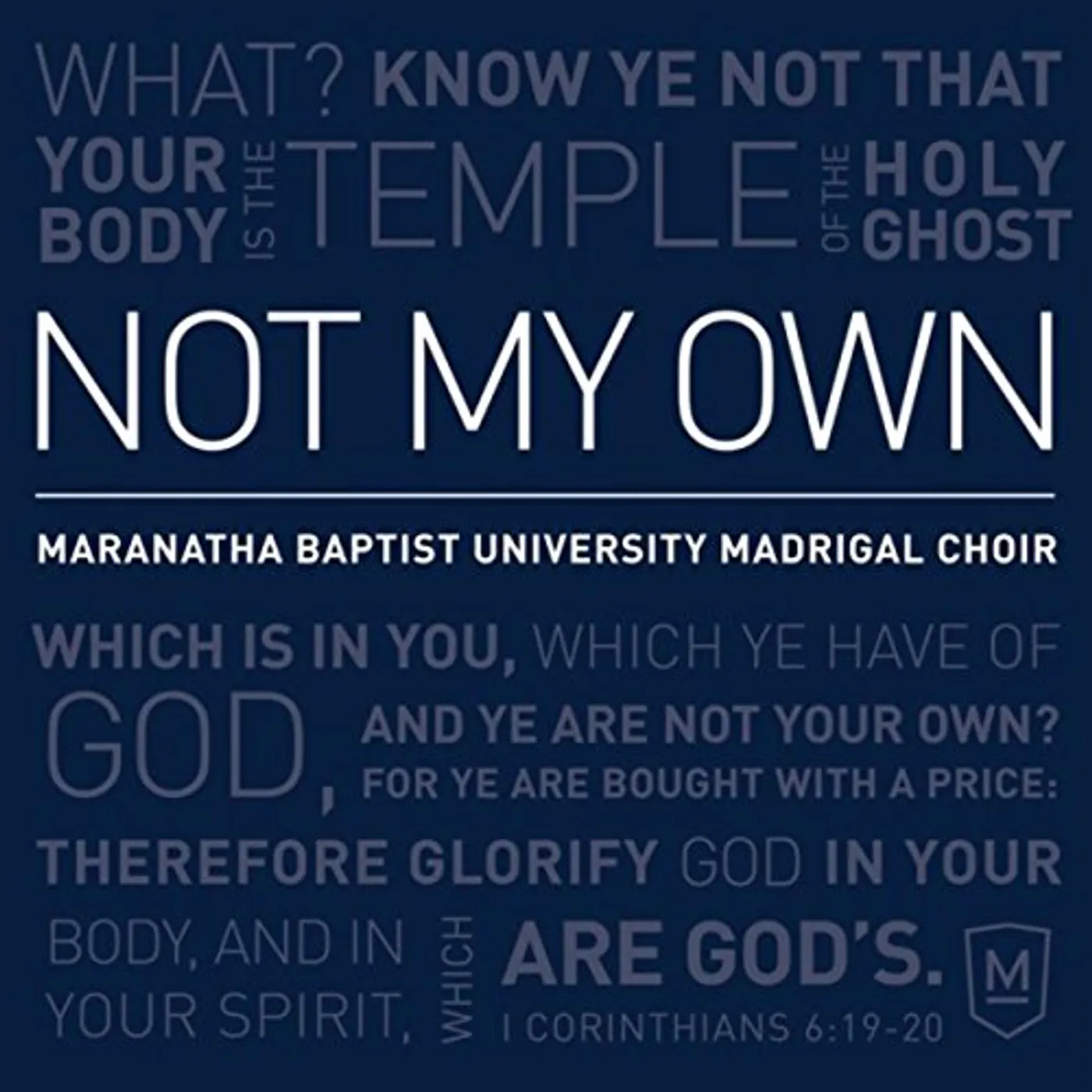 Maranatha Baptist University Madrigal Choir NOT MY OWN CD