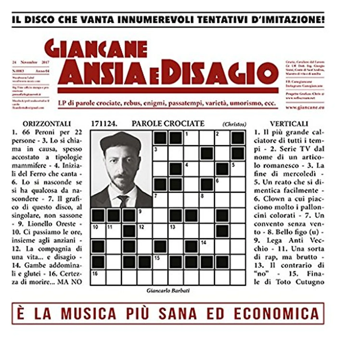 Giancane Ansia e disagio Vinyl Record