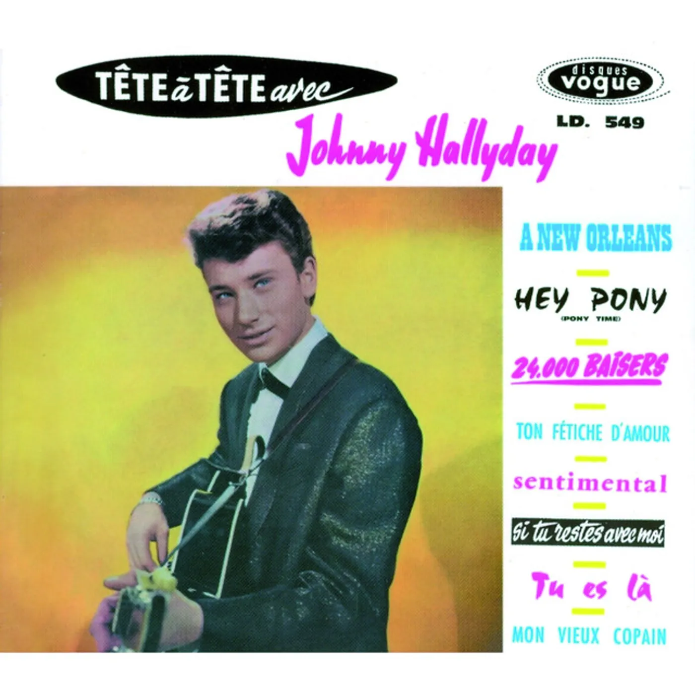 Johnny Hallyday TETE A TETE AVEC JOHNY HALLYDAY Vinyl Record