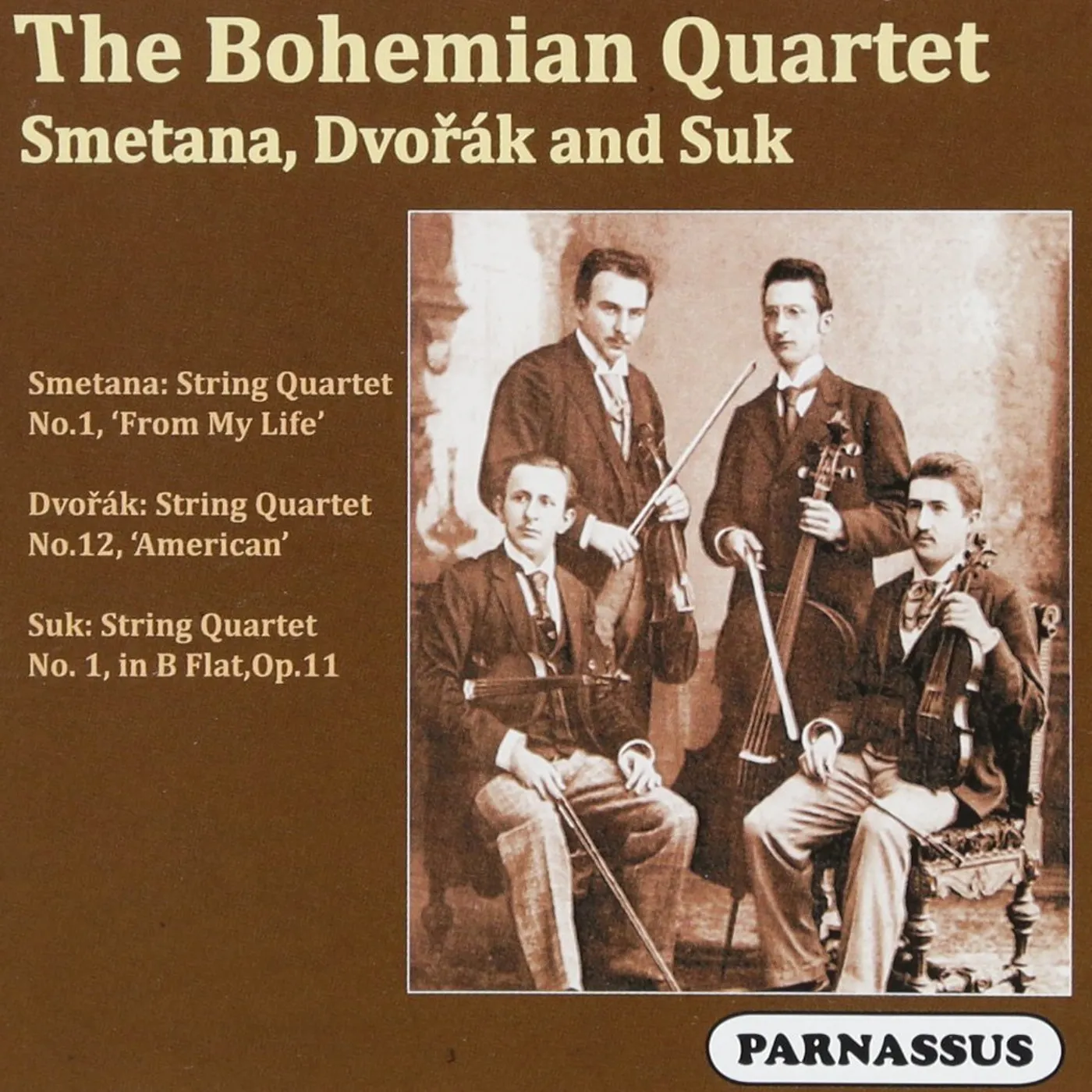 BOHEMIAN STRING QUARTET PLAYS SMETANA DVORAK & SUK CD