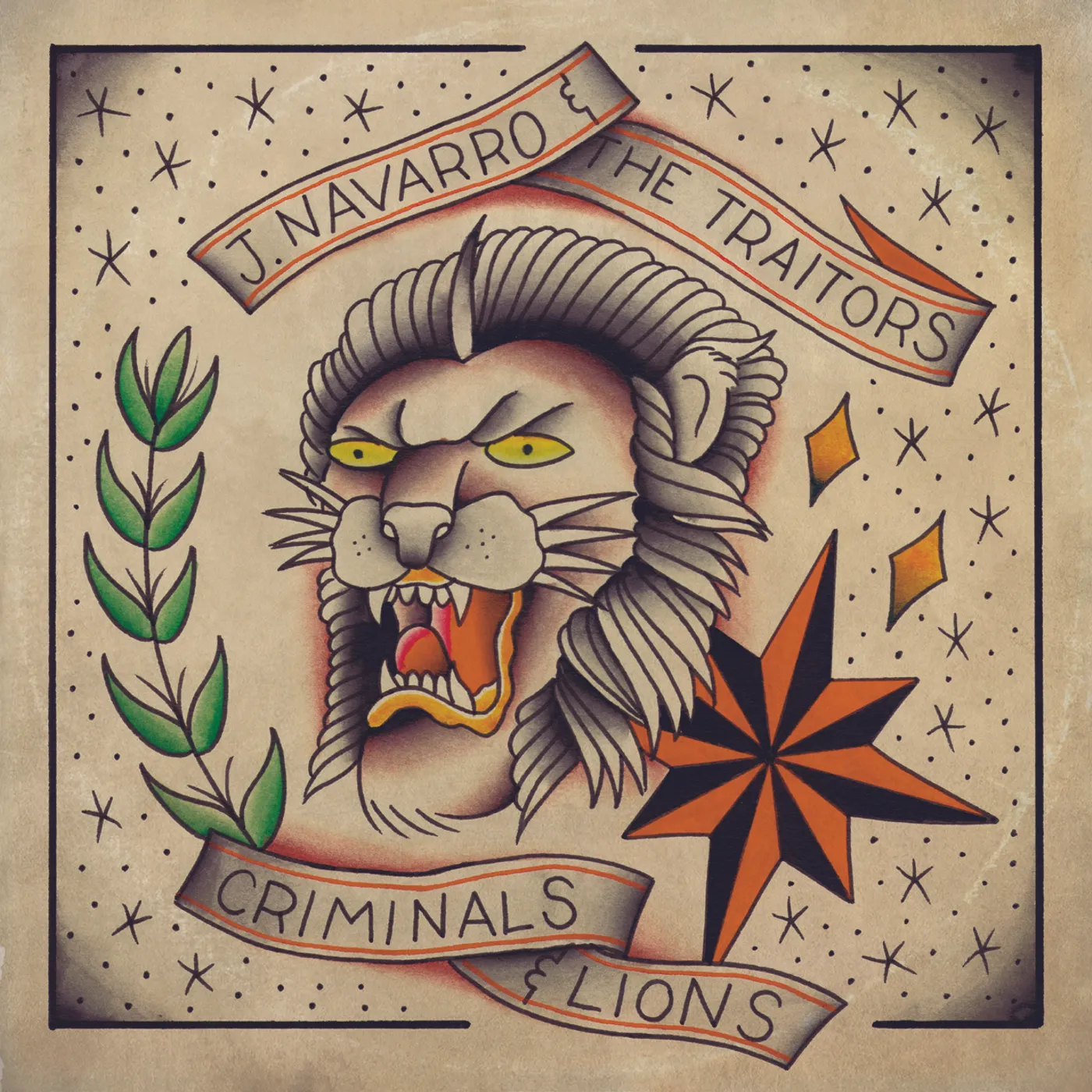 J Navarro & the Traitors CRIMINALS & LIONS (MIXED COLORED VINYL) Vinyl Record