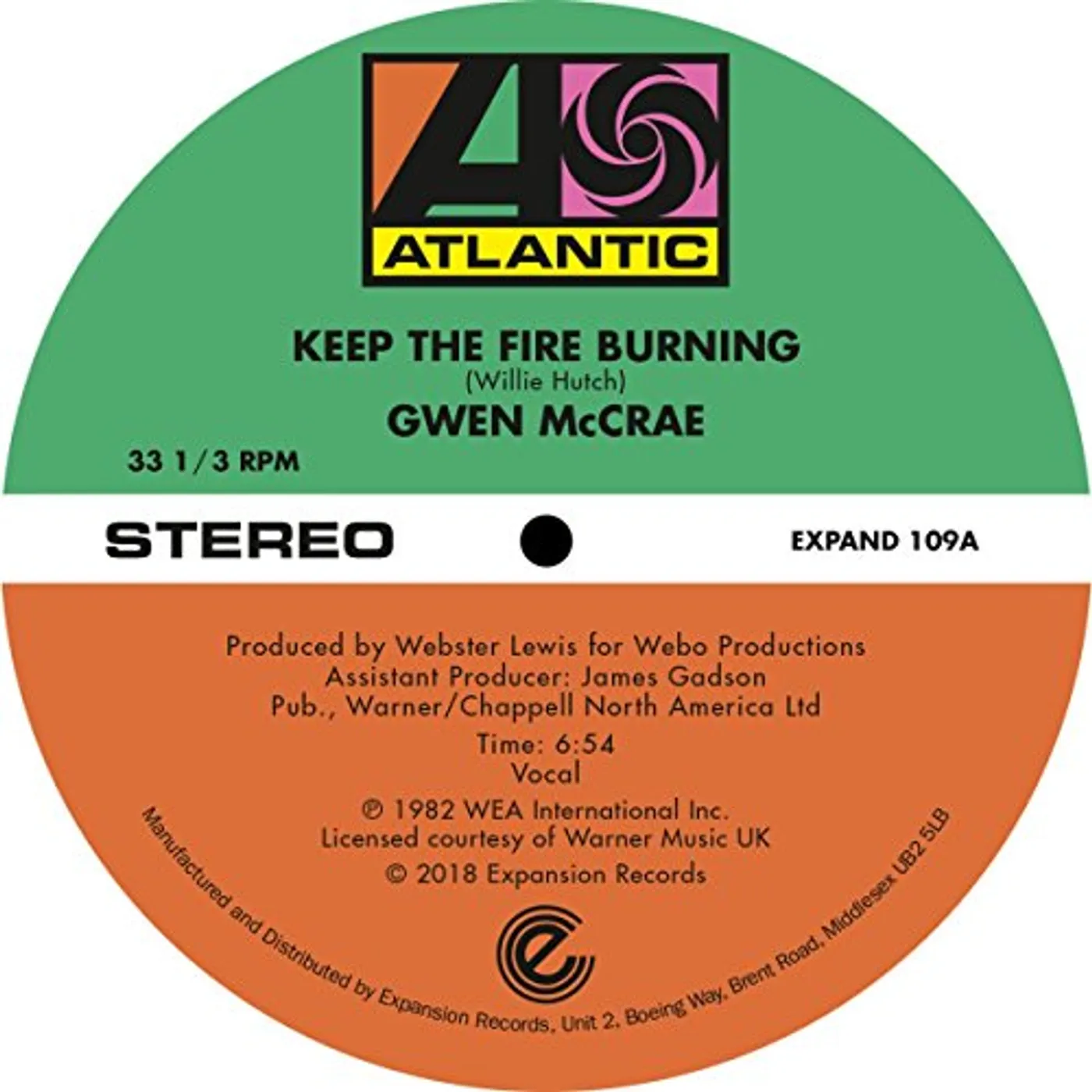 Gwen McCrae Keep The Fire Burning / Funky Sensation Vinyl Record