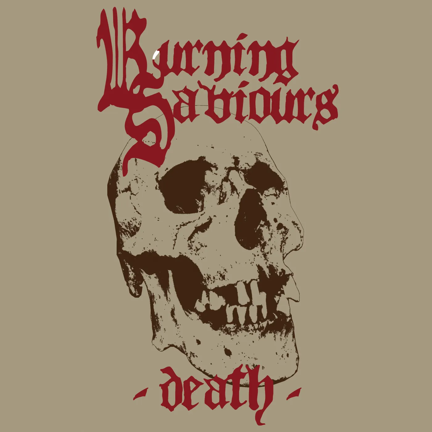 Burning Saviours DEATH (RED VINYL) Vinyl Record