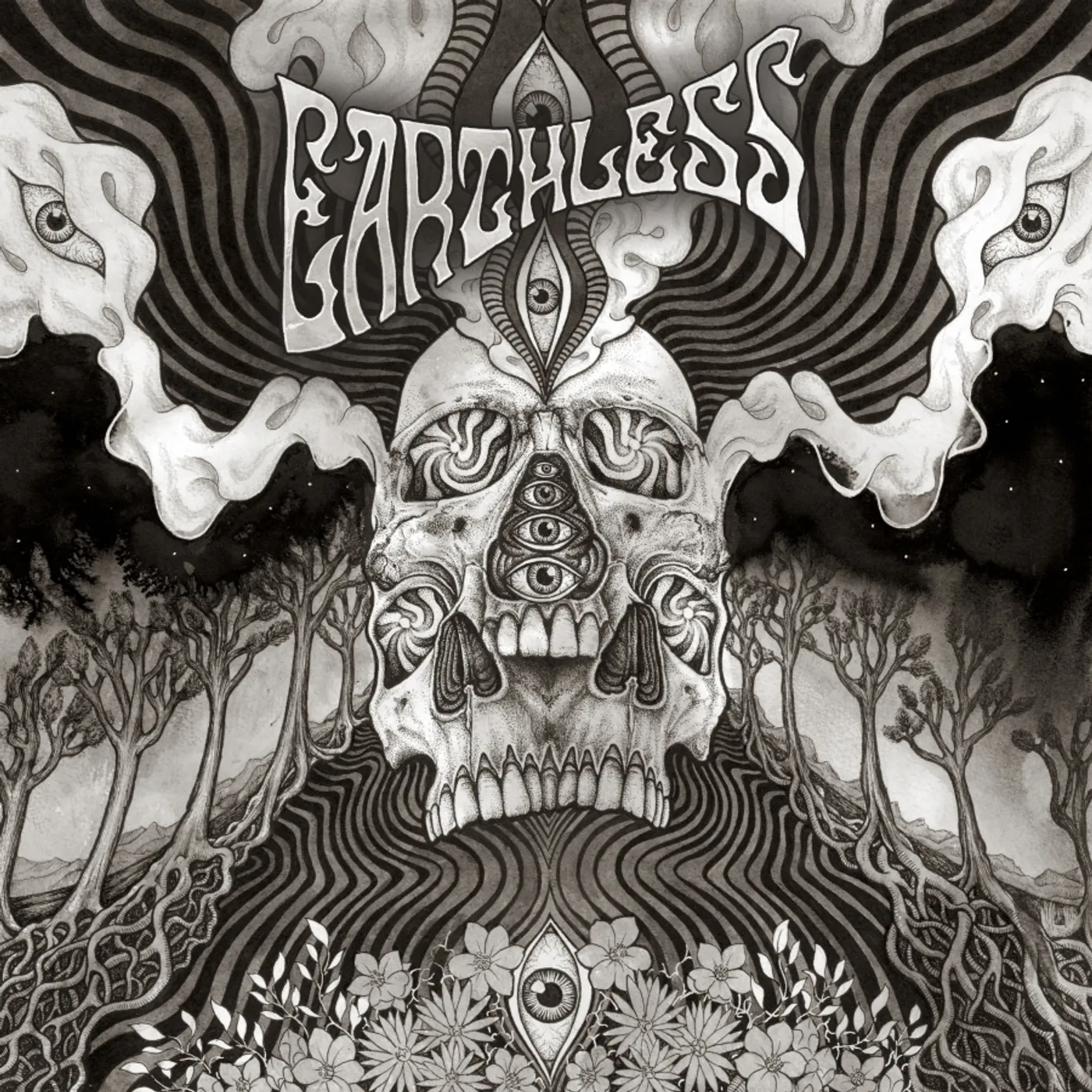 Earthless BLACK HEAVEN (CLEAR & BLACK VINYL) Vinyl Record