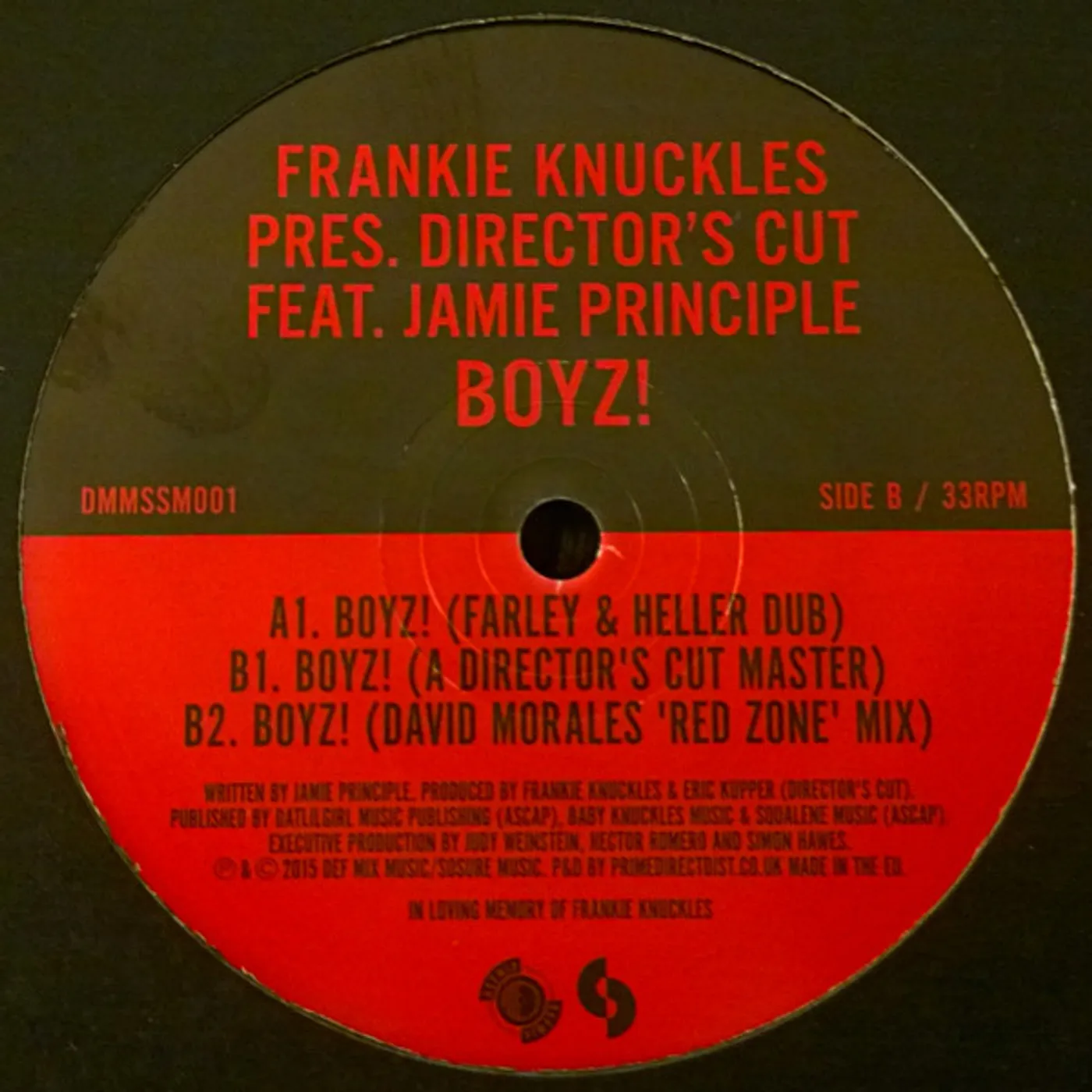 Frankie Knuckles BOYZ! Vinyl Record